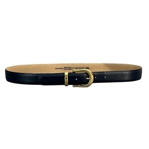 Capezio Vintage Navy Blue Argentina Leather Belt Women M/L 30"-34"